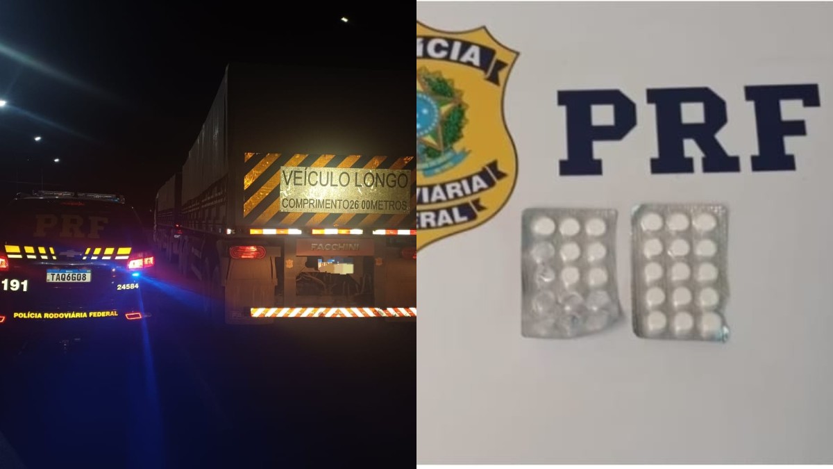 Caminhoneiro confessou a ingestão de rebite; cartela com droga foi encontrada no veículo