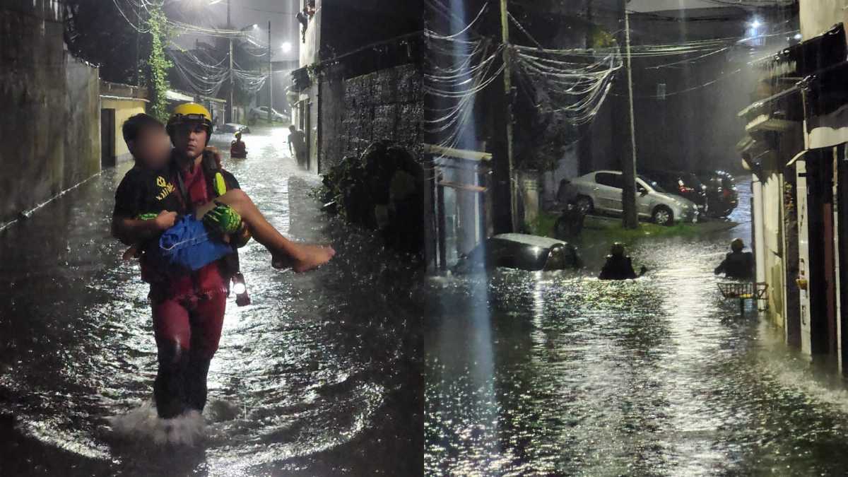 Corpo de Bombeiros atendeu moradores nesta madrugada