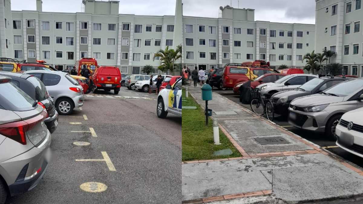 Acidente aconteceu em um condomínio no bairro Bom Jesus, em São José dos Pinhais 