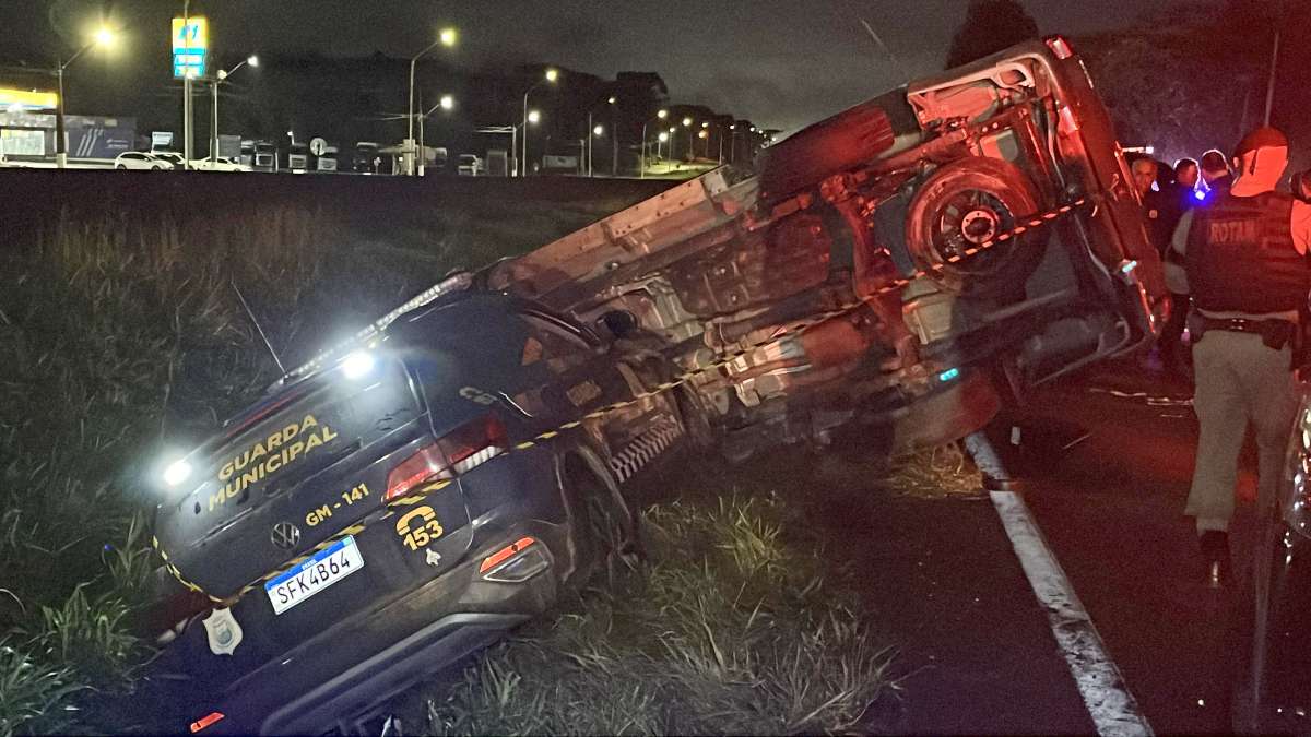 Fuga terminou com acidente e novo confronto