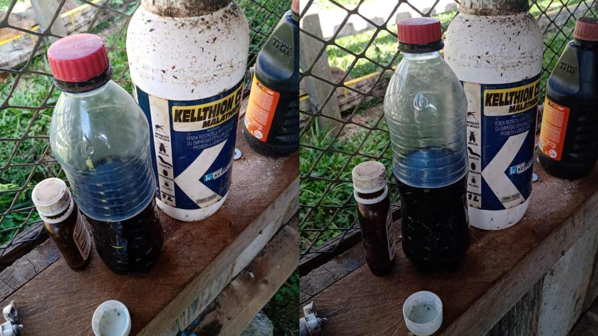 Irmãos teriam confundido garrafa sem rótulo