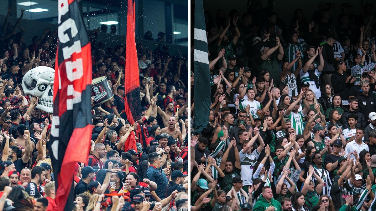 Torcidas de Athletico e Coritiba no Paranaense 2025